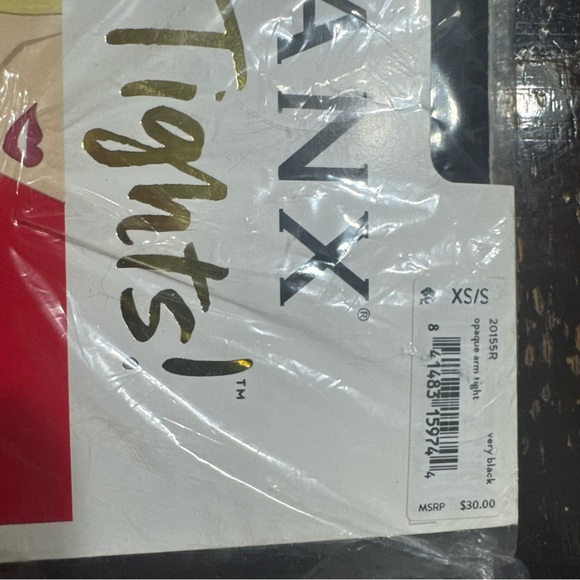 New SPANX Arm Tights 20155R Womens XS/S Very Black Opaque Long Sleeve - Picture 4 of 4